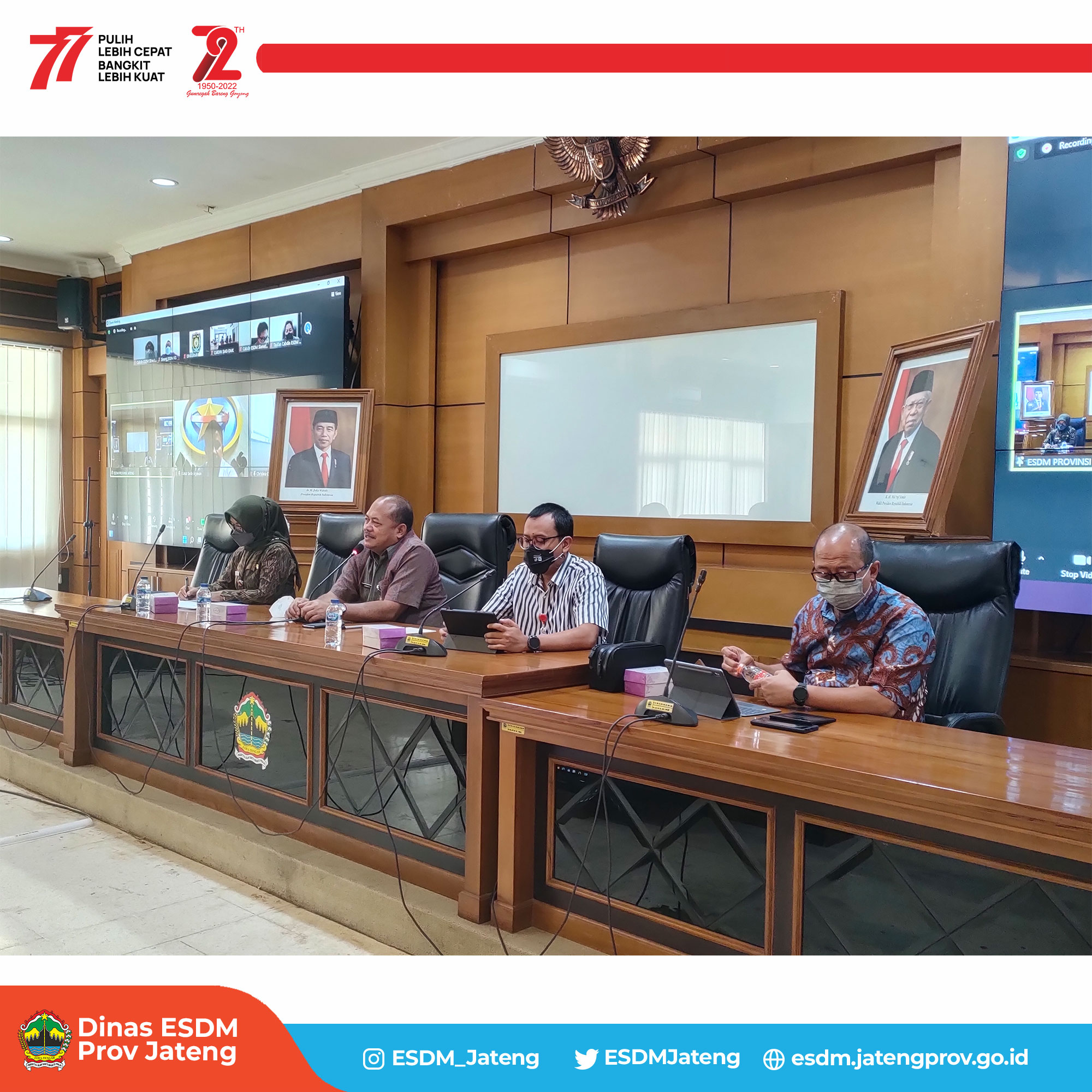 Dinas ESDM Jateng Mengadakan Rapat Koordinasi Kuota BBM JBT, BBM JBKP dan LPG 3 Kg Tahun 2023 dengan Kabupaten Kota di Jawa Tengah