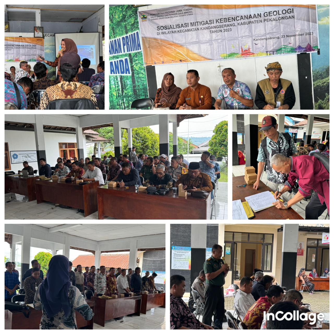 Sosialisasi Mitigasi Kebencanaan Geologi di Wilayah Kecamatan Kandangserang Kabupaten Pekalongan