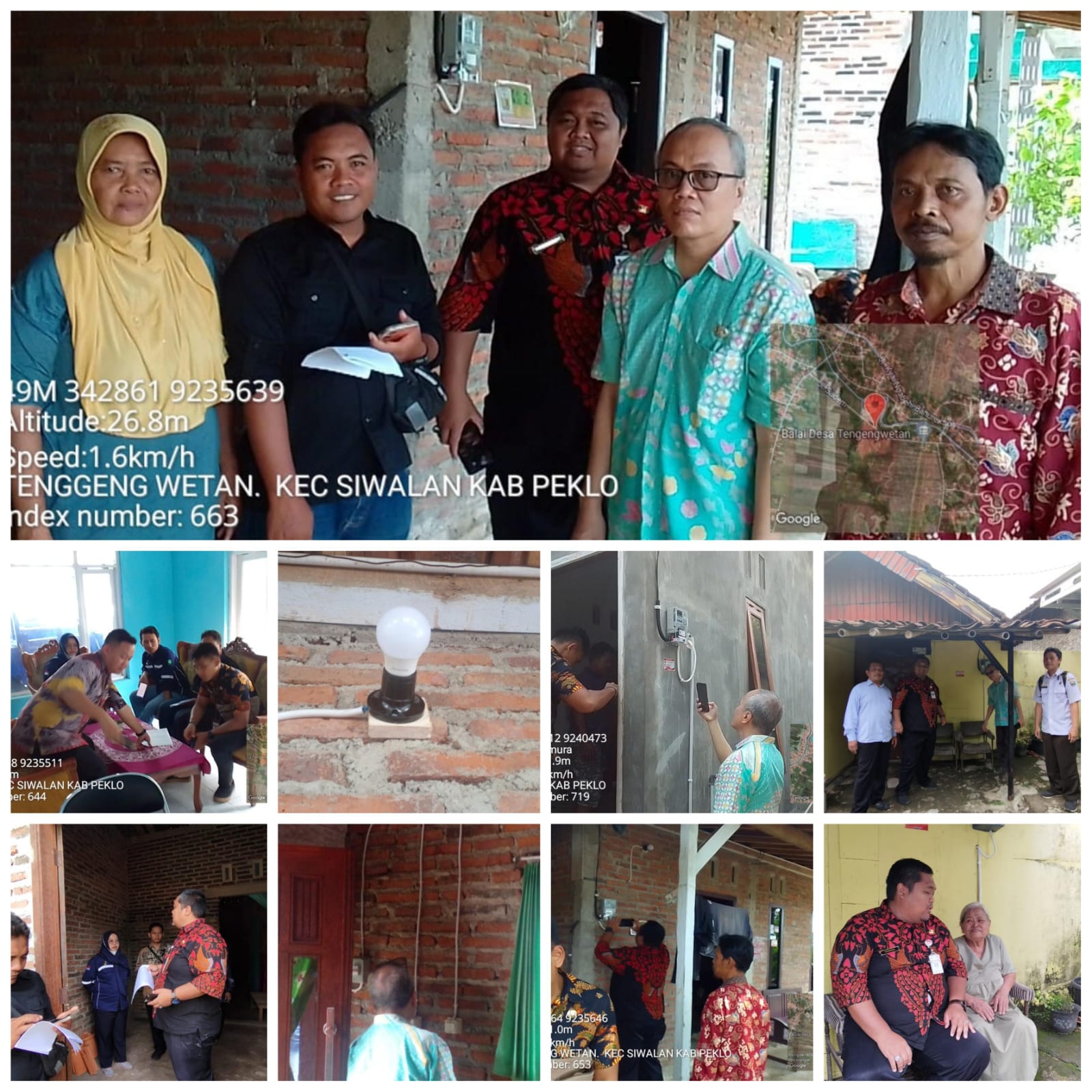 Pemeriksaan Pekerjaan Bantuan Sambungan Listrik Murah dan Hemat Kepada Warga Tidak Mampu
