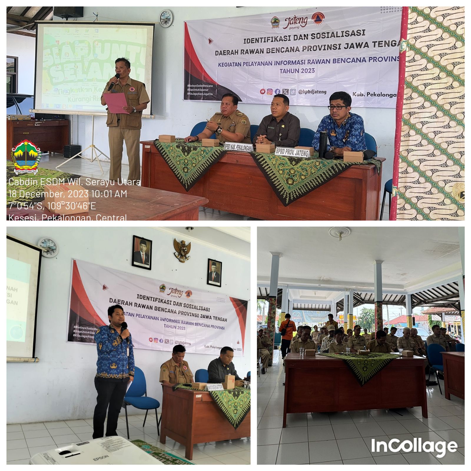 Sosialisasi Potensi Gerakan Tanah di Kecamatan Kesesi Kabupaten Pekalongan