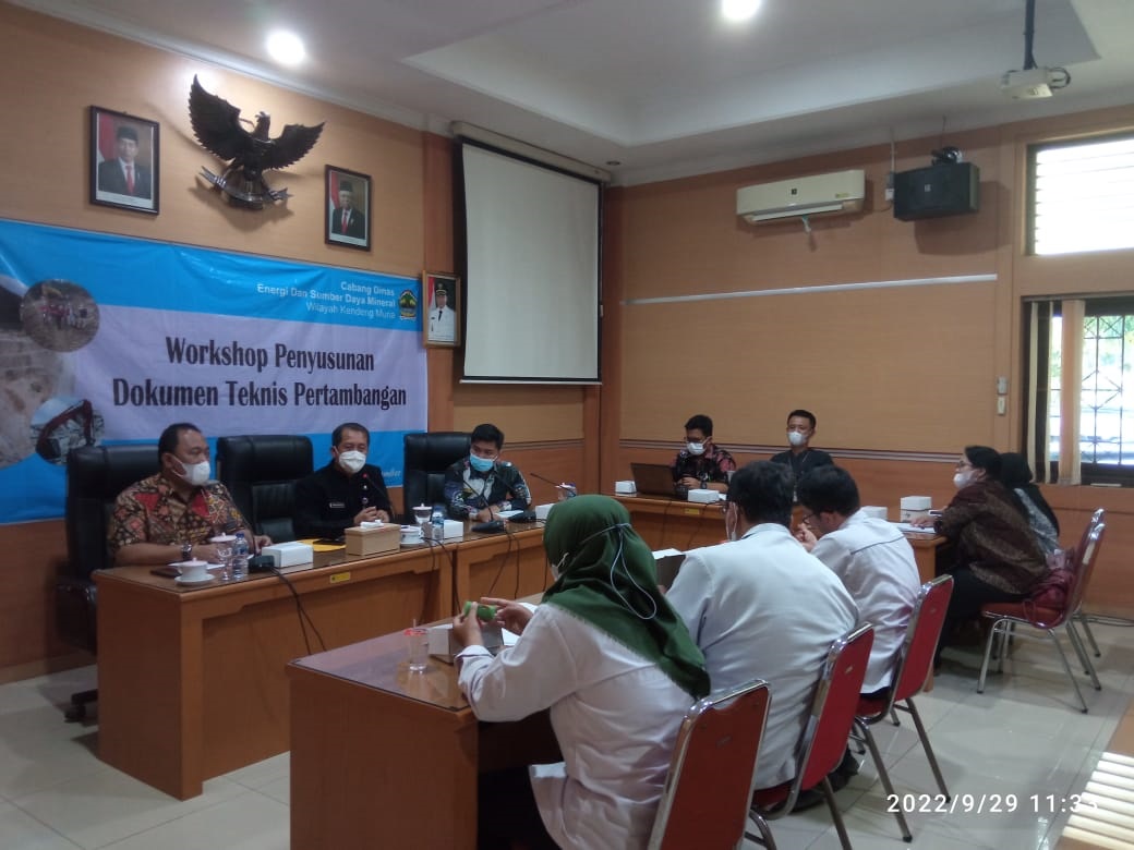 Pelaksanaan Workshop Penyusunan Dokumen Teknis Pertambangan Wilayah Kendeng Muria